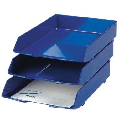 Briefablage Wave Exclusiv 1028-14 A4 / C4 blau Kunststoff stapelbar