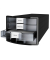 Schubladenbox Impuls 1010-363 schwarz/transparent 4 Schubladen geschlossen