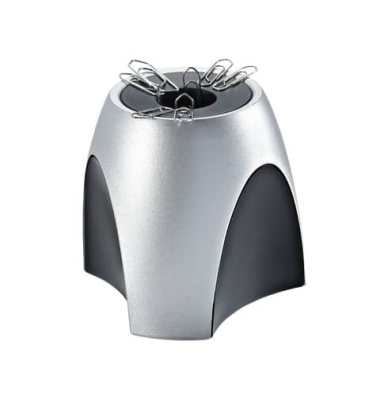 Klammernspender SILBER EDITION rund silber 