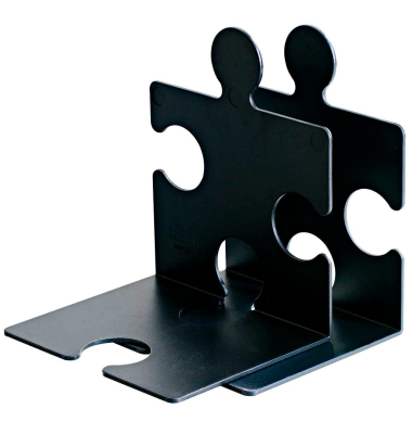 Buchstützen 9212-13 PUZZLE 12,3x14,2x17,1cm Polystyrol (PS) schwarz