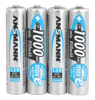 Akkus maxE Micro AAA min. 950 mAh