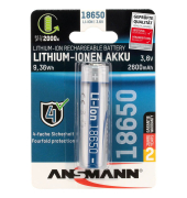 Spezial-Akku 18650  Li-Ion Ansmann 18650 9,36 Wh 3.7 V 2600 mAh