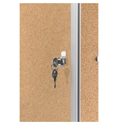 Schaukasten SP 1215124 6 x A4 Korkrückwand braun