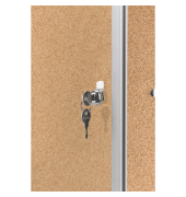 Schaukasten SP 1215324, 12xA4, braun/silber, Kork, pinnbar