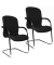 Visitor Open Chair 110 schwarz Schwingstuhl OC690 T20 gepolstert mit Stoffbezug mit Armlehnen
