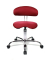 Hocker ST290W51 Sitness 40, rot, mit Rollen, höhenverstellbar, bis 110kg