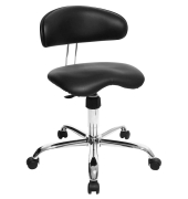 Hocker ST290D10 Sitness 40, schwarz, mit Rollen, höhenverstellbar, bis 110kg