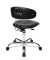 Hocker ST290D10 Sitness 40, schwarz, mit Rollen, höhenverstellbar, bis 110kg