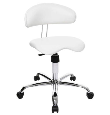 Hocker ST290D16 Sitness 40, weiß, mit Rollen, höhenverstellbar, bis 110kg