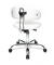Hocker ST290D16 Sitness 40, weiß, mit Rollen, höhenverstellbar, bis 110kg