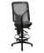 Arbeitsdrehstuhl Tec 80 mit Fußring und Bodengleiter schwarz