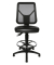 Arbeitsdrehstuhl Tec 80 mit Fußring und Bodengleiter schwarz