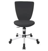 Kinderdrehstuhl Titan Junior 3D, schwarz / silber, bis 60kg