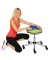 Ballsitz SH17BB0 Sitness Half Ball, schwarz, mit Rollen, höhenverstellbar, bis 110kg