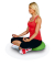Ballsitz SH17BB5 Sitness Half Ball, grün, mit Rollen, höhenverstellbar, bis 110kg