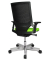 Bürostuhl T300, apfelgrün/schwarz / silber, mit Armlehnen, bis 110kg