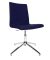 Visitor Cube blau Besucherstuhl EA290L58 gepolstert mit Stoffbezug ohne Armlehnen