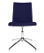 Visitor Cube blau Besucherstuhl EA290L58 gepolstert mit Stoffbezug ohne Armlehnen