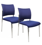 Visit 10 Besucherstühle blau NV190 G26