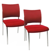 Visit 10 Besucherstühle rot NV190 G21