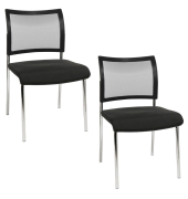 Visit 10 Net Besucherstühle schwarz NV290 G200
