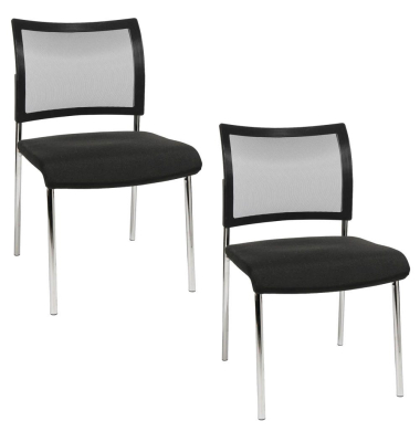 Visit 10 Net Besucherstühle schwarz NV290 G200