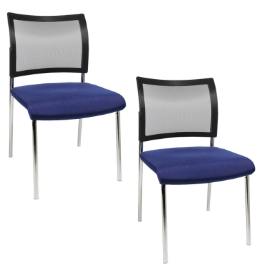 Visit 10 Net Besucherstühle blau NV290 G260