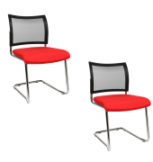 Visit 20 Net Besucherstühle rot NV490 G210