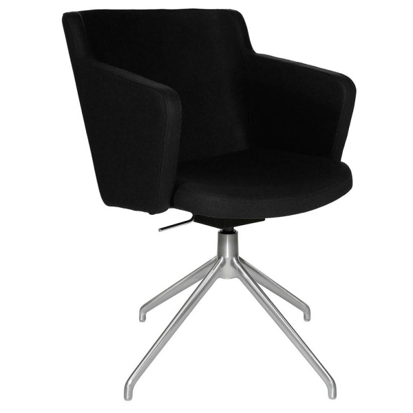 4014296480244 - Besuchersessel SFH 10 schwarz edelstahl Optik matt Stoff 4014296480244 - Besuchersessel SFH 10 schwarz edelstahl Optik matt Stoff