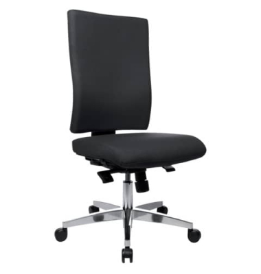 B&uuml;rostuhl Lightstar 20, schwarz / chrom, bis 110kg, ohne Kopfst&uuml;tze