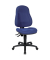 Bürodrehstuhl Wellpoint 10 ohne Armlehnen blau 