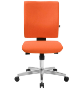 Bürodrehstuhl Lightstar 10 ohne Armlehnen orange