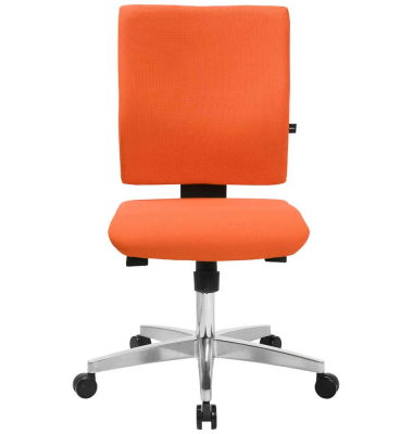 Bürodrehstuhl Lightstar 10 ohne Armlehnen orange