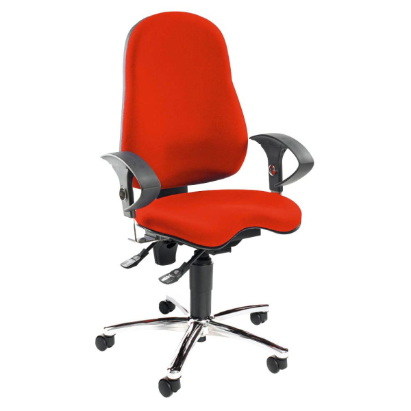 4014296684673 - Bürodrehstuhl Sitness 10 mit Armlehnen rot 4014296684673 Topstar 4014296684673 - Bürodrehstuhl Sitness 10 mit Armlehnen rot 4014296684673 Topstar