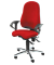 Bürodrehstuhl Sitness 10 mit Armlehnen rot