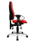 Bürodrehstuhl Sitness 10 mit Armlehnen rot
