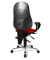 Bürodrehstuhl Sitness 10 mit Armlehnen rot