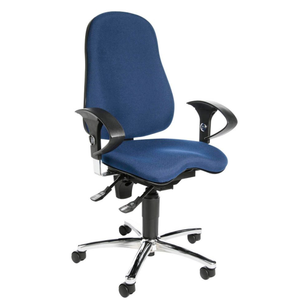 4014296684680 - Bürodrehstuhl Sitness 10 mit Armlehnen blau 4014296684680 Topstar 4014296684680 - Bürodrehstuhl Sitness 10 mit Armlehnen blau 4014296684680 Topstar