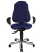 Bürodrehstuhl Sitness 10 mit Armlehnen blau