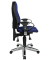 Bürodrehstuhl Sitness 10 mit Armlehnen blau