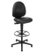Arbeitsdrehstuhl Tec 50 Counter mit Fußring und Bodengleiter schwarz