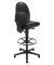 Arbeitsdrehstuhl Tec 50 Counter mit Fußring und Bodengleiter schwarz