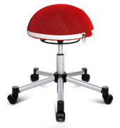 Ballsitz SH17BB2 Sitness Half Ball, rot, höhenverstellbar, bis 110kg