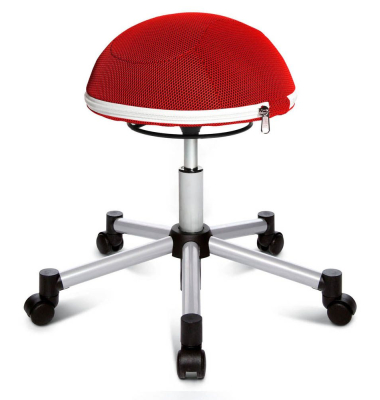 Ballsitz SH17BB2 Sitness Half Ball, rot, höhenverstellbar, bis 110kg