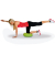 Ballsitz SH17BB2 Sitness Half Ball, rot, höhenverstellbar, bis 110kg
