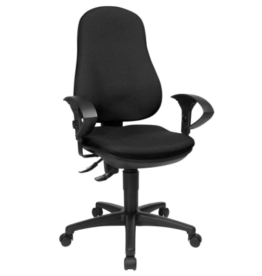 Bürodrehstuhl Point 70 mit Armlehnen schwarz