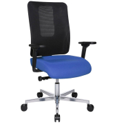 Sitness Open X (N) Deluxe Alu mit Schiebesitz Bürostuhl blau