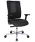 Bürostuhl Sitness Open X (N) Deluxe Alu mit Schiebesitz, anthrazit/schwarz / silber, mit Armlehnen, bis 110kg