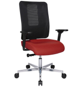 Sitness Open X (N) Deluxe Alu mit Schiebesitz Bürostuhl rot