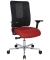 Bürostuhl Sitness Open X (N) Deluxe Alu mit Schiebesitz, burgundrot/schwarz / silber, mit Armlehnen, bis 110kg